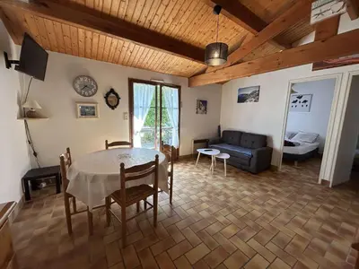 Coin salon dans l'établissement NO000-04V Mais 3 pièces- 4 couchages NOIRMOUTIER EN L'ILE