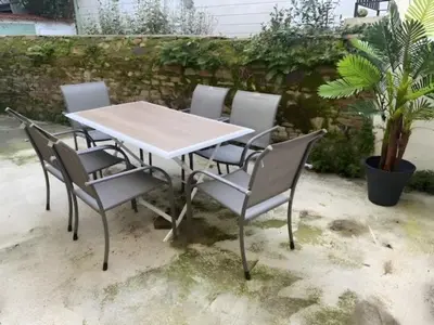 Jardin de l'établissement Appartement Le Pellerin 2ch et 2sdb