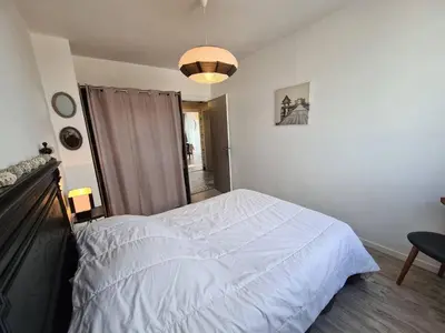 Un ou plusieurs lits dans un hébergement de l'établissement SJ232-019 - Appart 3 pièces 6 couchages - SAINT JEAN DE MONTS