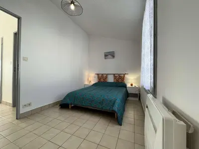 Un ou plusieurs lits dans un hébergement de l'établissement NO010-020 Appartement 2 pièces-4 couchages NOIRMOUTIER EN L'ILE