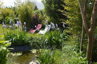 Jardin de l'établissement Studio aux portes d'Angers