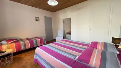 Un ou plusieurs lits dans un hébergement de l'établissement BA000-28C Mais 3 pièces - 5 couchages BARBATRE