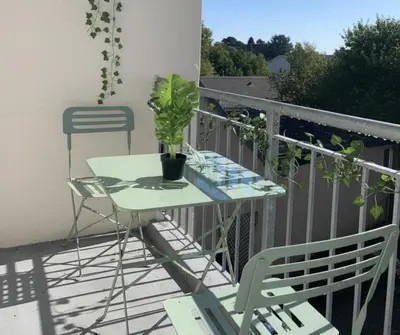 Balcon ou terrasse dans l'établissement La Casa Mexico - Parking privé gratuit & terrasse