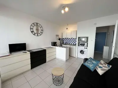 Cuisine ou kitchenette dans l'établissement SJ080-246 - Appart Studio 2 couchages - SAINT JEAN DE MONTS