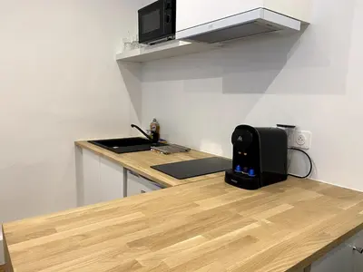 Cuisine ou kitchenette dans l'établissement T2 au calme proche Talensac et Centre Ville