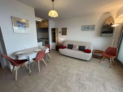 Coin salon dans l'établissement SH290-037 - Appart studio-alcove 4 couchages SAINT HILAIRE DE RIEZ