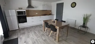 Cuisine ou kitchenette dans l'établissement Gîte Le Breizhannais