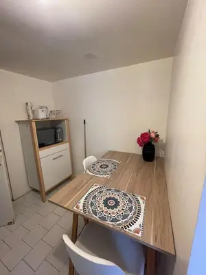 Cuisine ou kitchenette dans l'établissement Studio fonctionnel DOUTRE