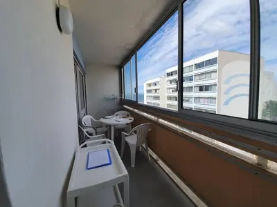 Balcon ou terrasse dans l'établissement SH180-032 - Appart studio 4 couchages - SAINT HILAIRE DE RIEZ