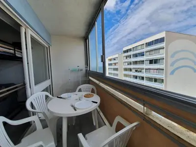 Balcon ou terrasse dans l'établissement SH180-032 - Appart studio 4 couchages - SAINT HILAIRE DE RIEZ