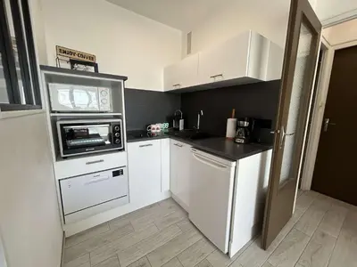 Cuisine ou kitchenette dans l'établissement SH380-089 - Appart 2 pièces 4 couchages - SAINT HILAIRE DE RIEZ