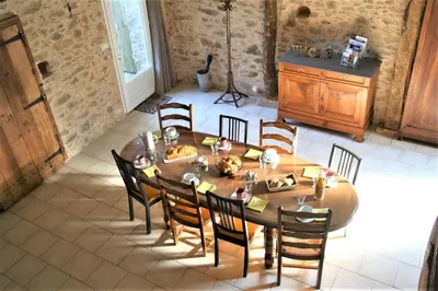 Coin salon dans l'établissement Le domaine du plessis
