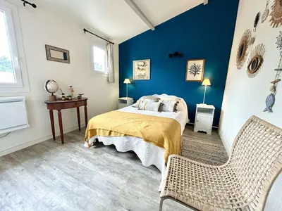 Un ou plusieurs lits dans un hébergement de l'établissement GU060-015 Appartement 2 pièces - 4 couchages LA GUERINIERE