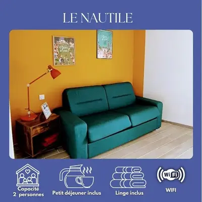 Le Nautile - petit déjeuner - 10mn du Parc