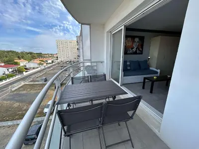 Balcon ou terrasse dans l'établissement SJ170-02G - Appart Studio-cabine 4 couchages SAINT JEAN DE MONTS