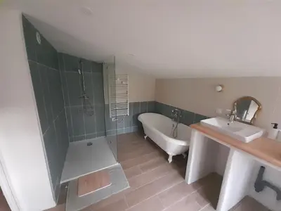 Salle de bains dans l'établissement Studio nature indépendant