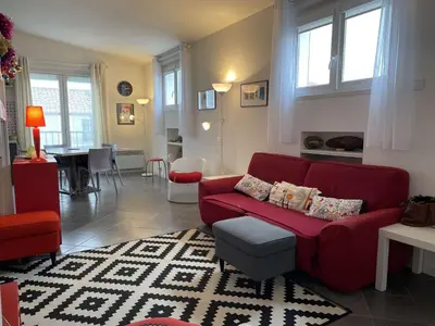 Coin salon dans l'établissement NO000-035 Appartement 3 pièces - 4 couchages NOIRMOUTIER EN L'ILE