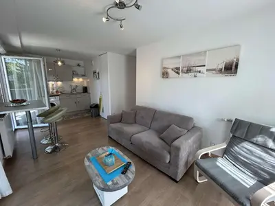 Coin salon dans l'établissement SJ405-101 - Appart 2 pièces 4 couchages SAINT JEAN DE MONTS
