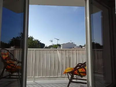 Balcon ou terrasse dans l'établissement GU030-005 Appart 3 pièces - 5 couchages LA GUERINIERE