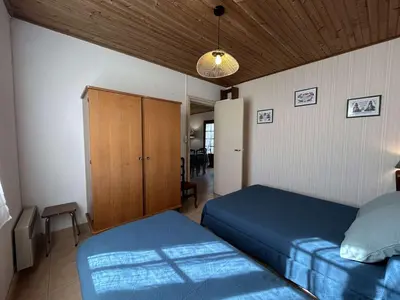 Un ou plusieurs lits dans un hébergement de l'établissement SJ000-00R - Maison 3 pièces 5 couchages - SAINT JEAN DE MONTS