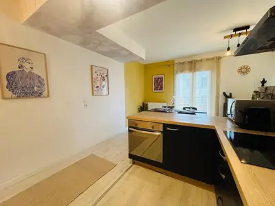 Cuisine ou kitchenette dans l'établissement Casa Cactus