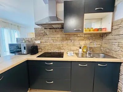 Cuisine ou kitchenette dans l'établissement Casa Cactus