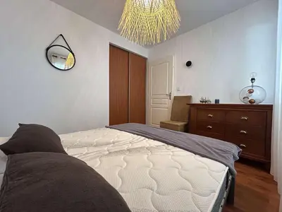 Un ou plusieurs lits dans un hébergement de l'établissement SG380-209 Appart 3 pièces 4 couchages COEX