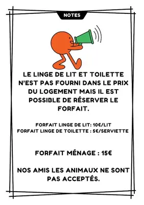 Plan de l'établissement La Cabane