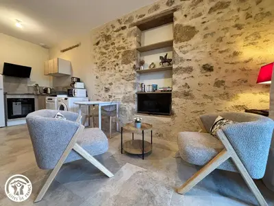 Cuisine ou kitchenette dans l'établissement Charmant Gîte proche Puy du Fou avec parking - FR-1-426-604