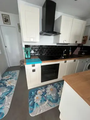Cuisine ou kitchenette dans l'établissement Appartement 2 chambre vue mer