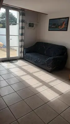 Coin salon dans l'établissement La maison du lac