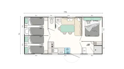 Plan de l'établissement Mon petit Paradis - Kabana Village