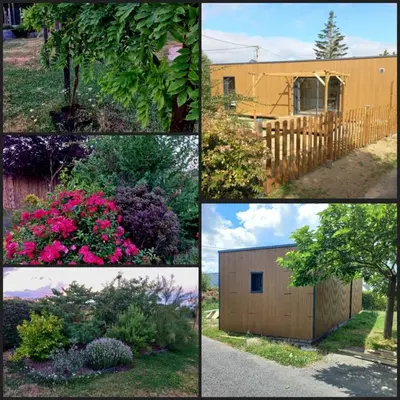 Jardin de l'établissement Cottage atypique en plein coeur des vignes