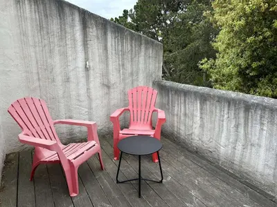 Balcon ou terrasse dans l'établissement Maison - 8 couchages LA GUERINIERE