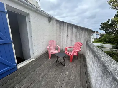Balcon ou terrasse dans l'établissement Maison - 8 couchages LA GUERINIERE