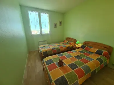 Un ou plusieurs lits dans un hébergement de l'établissement SJ230-025 - Appart 3 pièces 6 couchages - SAINT JEAN DE MONTS