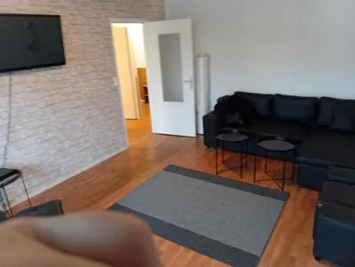 Télévision ou salle de divertissement dans l'établissement Appartement 3 pièces Saint Nazaire Ouest