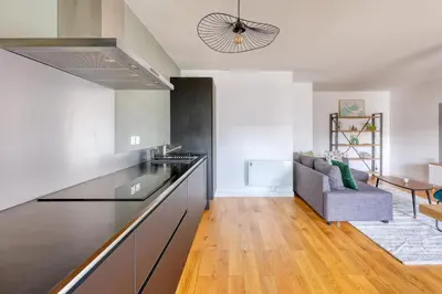 Cuisine ou kitchenette dans l'établissement Le cocon des olivettes - 5 people - CHU - Parking