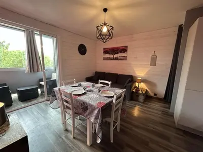 Coin salon dans l'établissement SH210-19E - Appart 2 pièces 4 couchages SAINT HILAIRE DE RIEZ