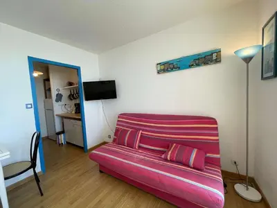 Télévision ou salle de divertissement dans l'établissement SH330-046 - Appart Studio 4 couchages - SAINT HILAIRE DE RIEZ