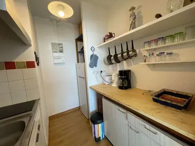 Cuisine ou kitchenette dans l'établissement SH330-046 - Appart Studio 4 couchages - SAINT HILAIRE DE RIEZ