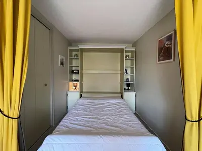 Un ou plusieurs lits dans un hébergement de l'établissement SJ630-060 - Appartement studio cabine 2 couchages - SAINT JEAN DE MONTS