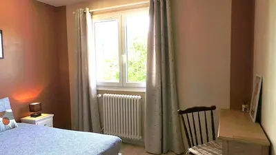 Un ou plusieurs lits dans un hébergement de l'établissement Pêcherie, Grande maison familiale en bord de mer