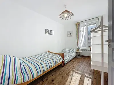 Un ou plusieurs lits dans un hébergement de l'établissement Holiday Home Le Sémaphore by Interhome