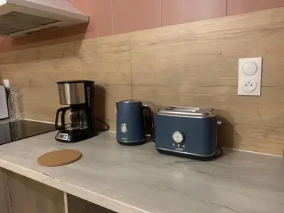 Cuisine ou kitchenette dans l'établissement La Maréchale