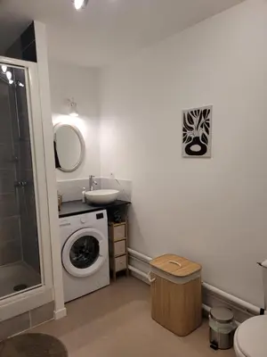 Salle de bains dans l'établissement Studio Nantes Beaujoire