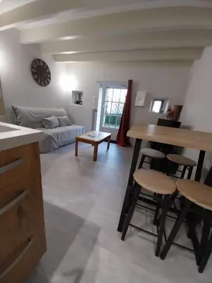 Un ou plusieurs lits dans un hébergement de l'établissement Chez Lilian & Isa - Gîte 2-4 personnes