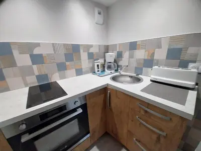 Cuisine ou kitchenette dans l'établissement Chez Lilian & Isa - Gîte 2-4 personnes