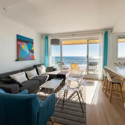 Coin salon dans l'établissement T3 vue mer-Emplacement idéal-Parking