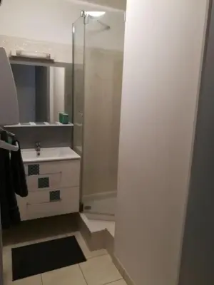 Salle de bains dans l'établissement Quiet apartment in Nantes city center with Secure parking